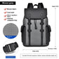 Men's Leather Business Travel Backpack with Laptop Sleeve