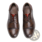 Men's Leather Cap Toe Retro Business Casual Shoes