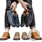 Men's Leather Casual Lace Up British Shoes