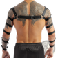 Men's Leather Chest Harness with Adjustable Straps