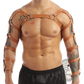 Men's Leather Chest Harness with Adjustable Straps