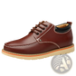 Men's Leather Height Increasing Shoes 6cm Insole