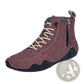Men's Leather High Top Boots with Side Zipper