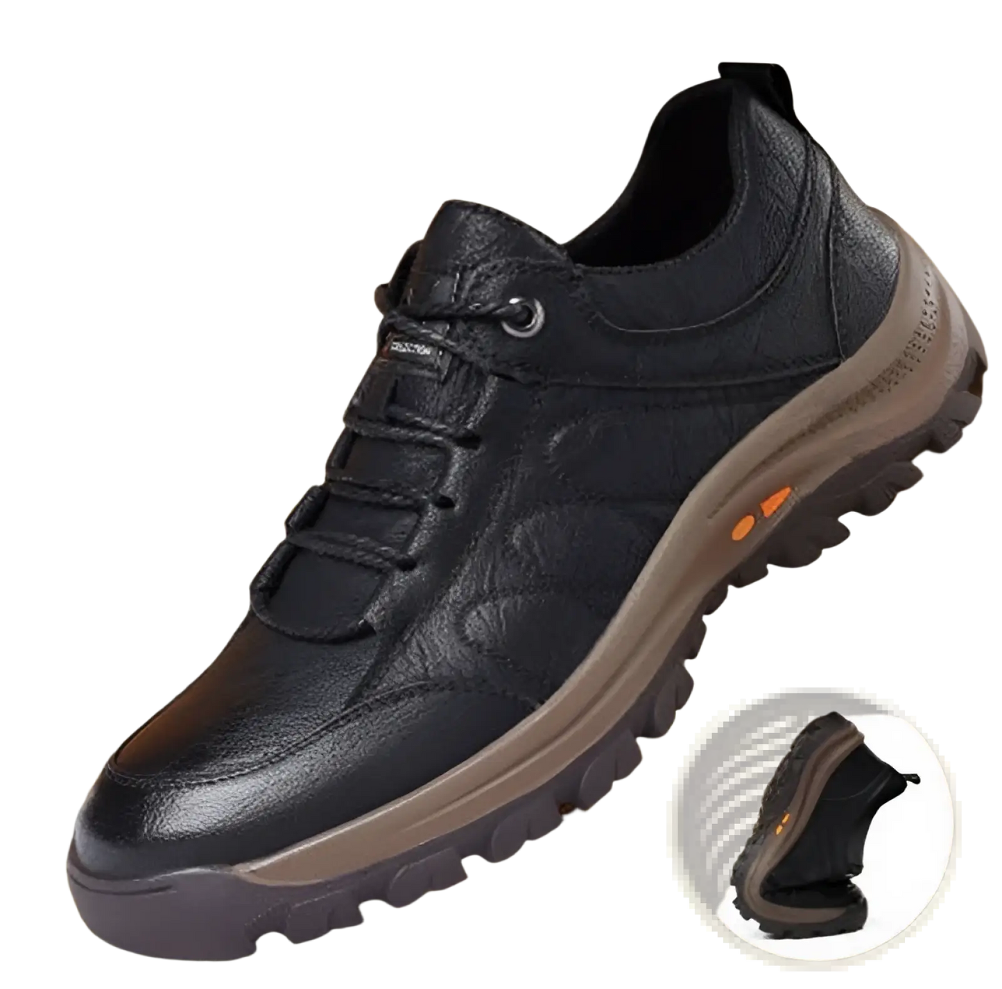 Men's Leather Hiking Shoes Vintage Casual Footwear