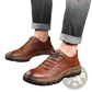 Men's Leather Hiking Shoes Vintage Casual Footwear
