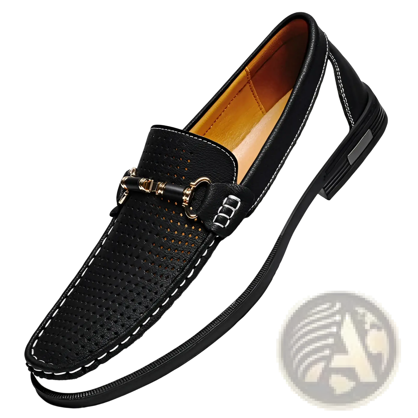 Men's Leather Horsebit Loafers Casual Moccasins