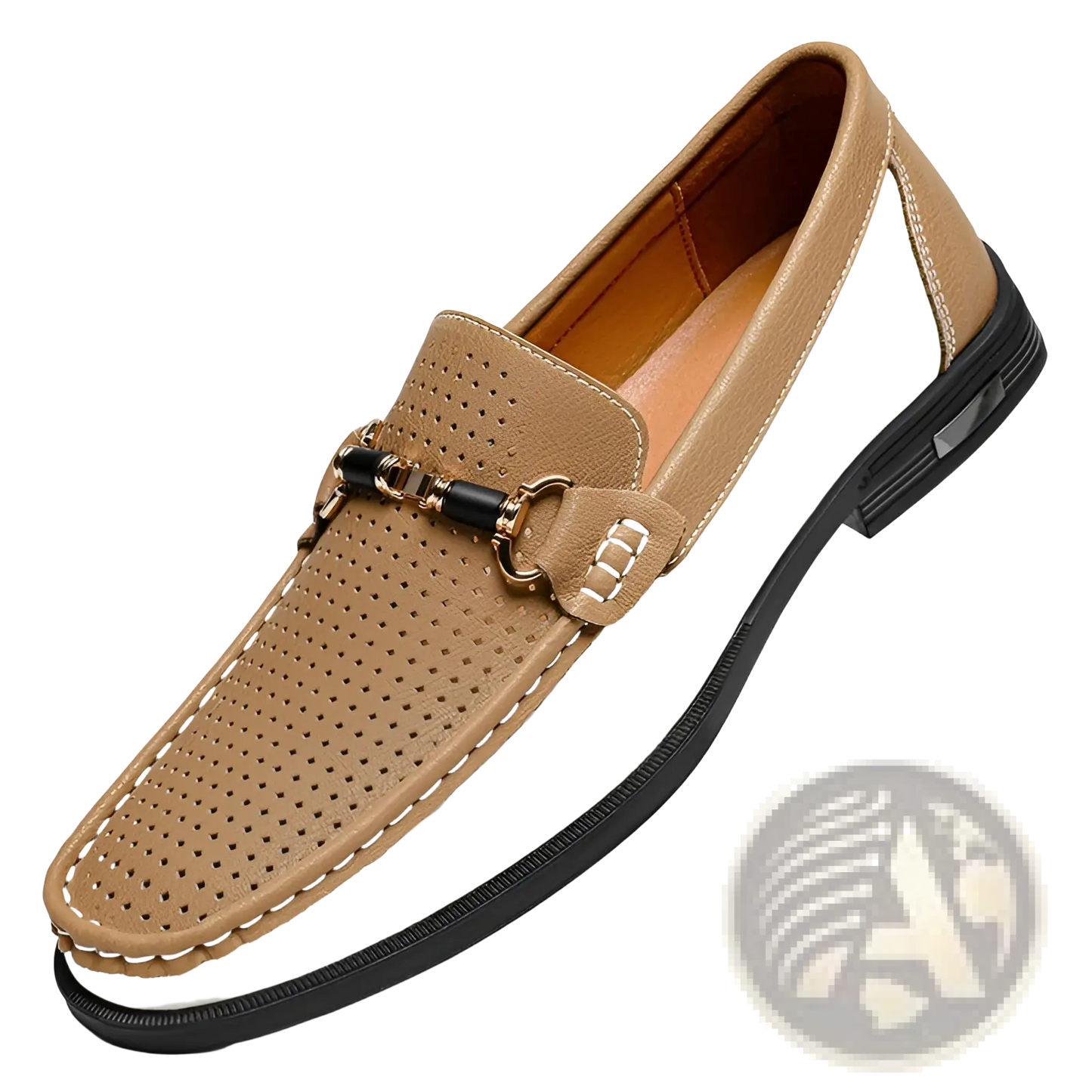 Men's Leather Horsebit Loafers Casual Moccasins