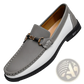 Men's Leather Horsebit Loafers Casual Moccasins