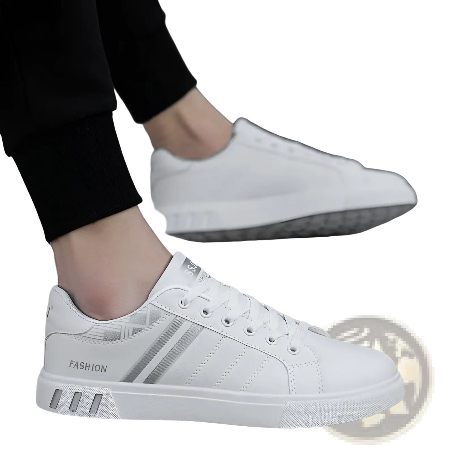 Men's Leather Low Top Sport Fashion Sneakers