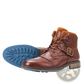 Men's Leather Martin Boots with Blue Rubber Sole
