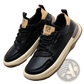 Men's Leather Perforated Breathable Sneakers