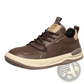 Men's Leather Perforated Breathable Sneakers