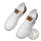 Men's Leather Perforated Breathable Sneakers