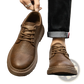 Men's Leather Perforated Business Casual Shoes