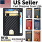 Men's Slim Rfid Blocking Textured Leather Wallet