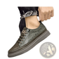 Men's Leather Sneakers no Tie Casual Chunky Sole