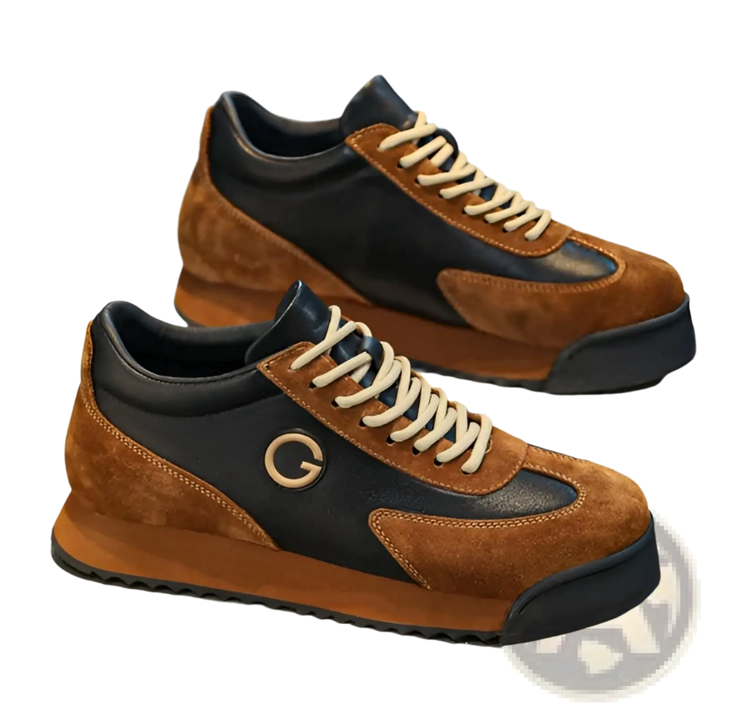 Men's Leather Waterproof Casual Sneakers