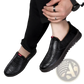 Men's Lightweight Breathable Faux Leather Slip on Shoes