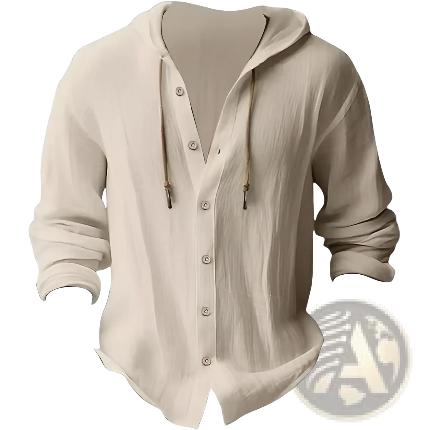 Men's Lightweight Hooded Button Up Cardigan Shirt