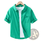 Men's Lightweight Loose Fit Linen Short Sleeve Shirt