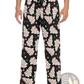 Men's Lightweight Printed Pajama Pants with Drawstring