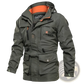 Men's Loose Fit Waterproof Tactical Hooded Jacket
