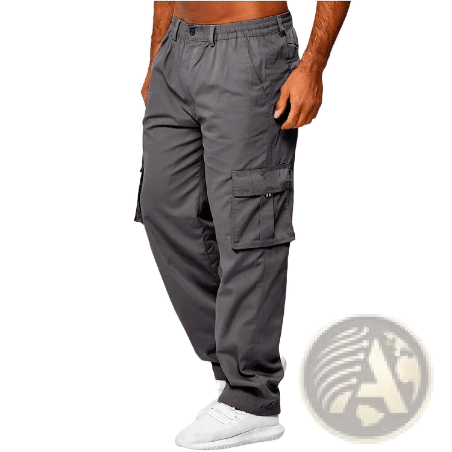 Men's Loose Multi-pocket Elastic Waist Cargo Pants