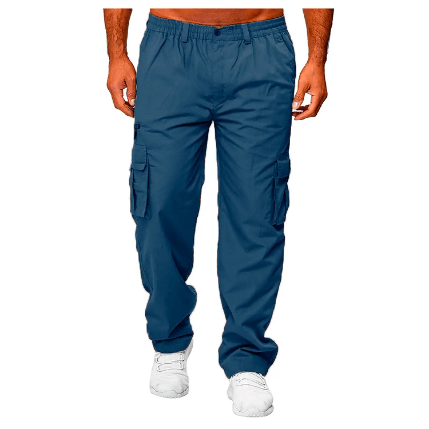 Men's Loose Multi-pocket Elastic Waist Cargo Pants
