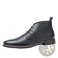 Men's Lychee Pattern Cowhide Chelsea Martin Boots