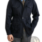 Men's Lyocell Blend Utility Safari Jacket with Flap Pockets