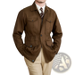 Men's Lyocell Blend Utility Safari Jacket with Flap Pockets