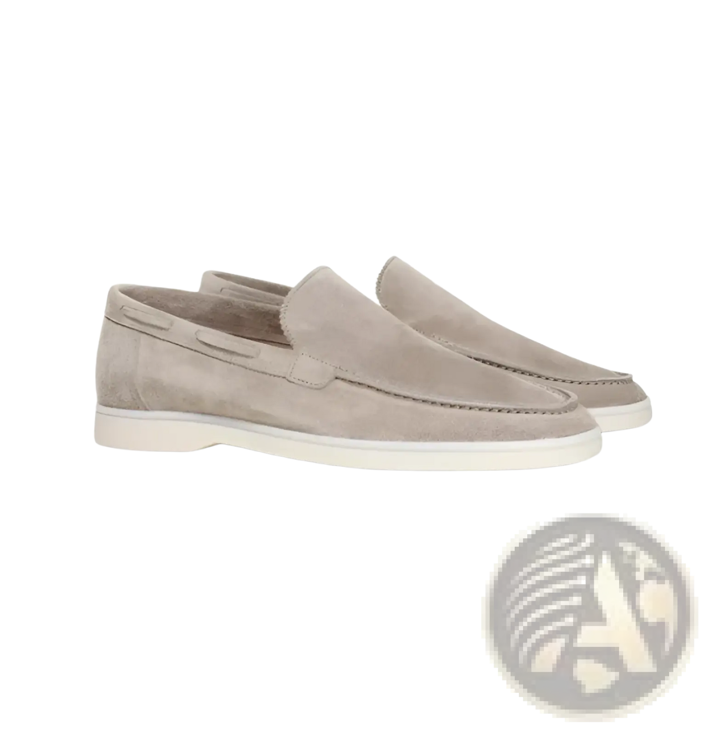 Men's Matte Suede Slip on Loafers with Rubber Sole