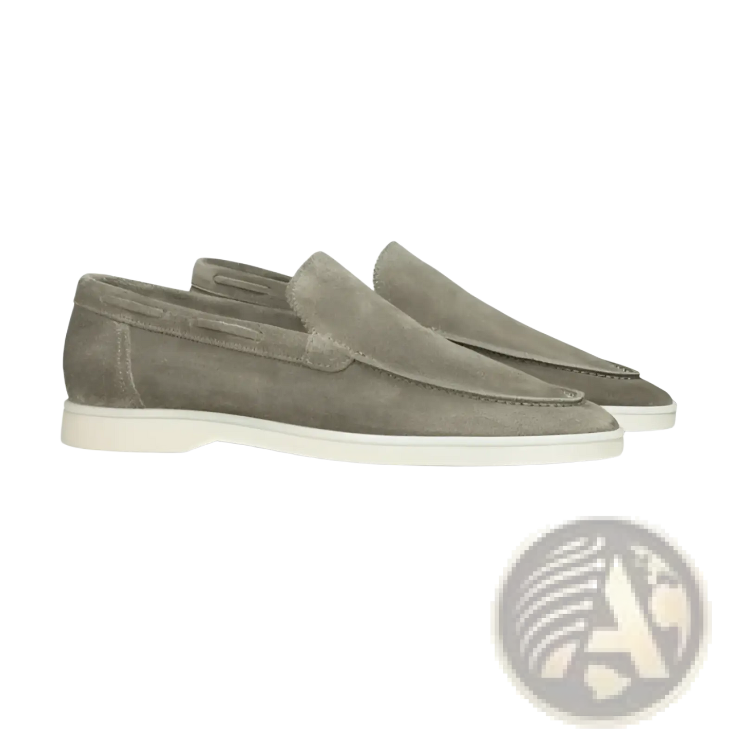 Men's Matte Suede Slip on Loafers with Rubber Sole