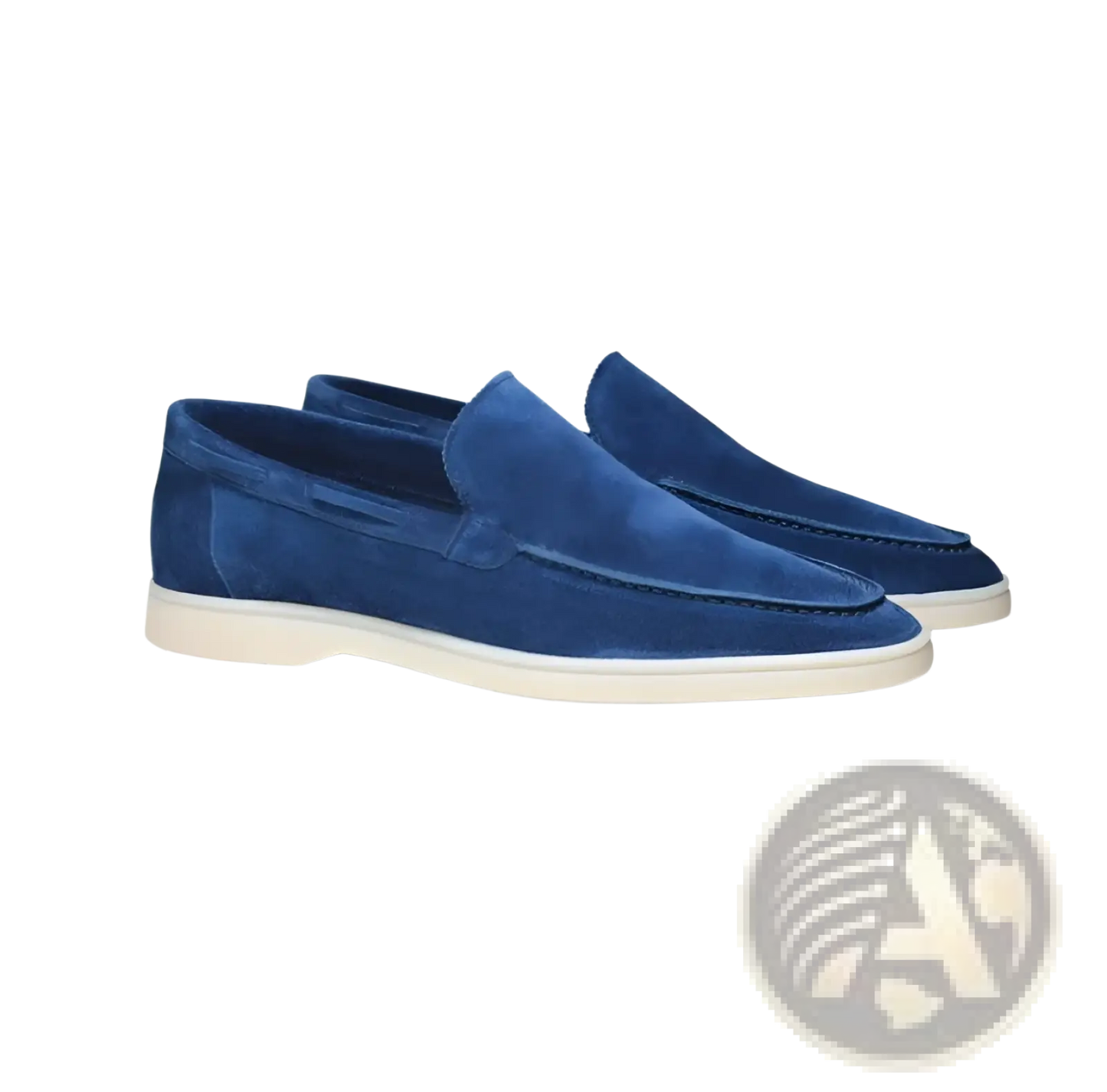 Men's Matte Suede Slip on Loafers with Rubber Sole