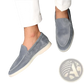 Men's Matte Suede Slip on Loafers with Rubber Sole