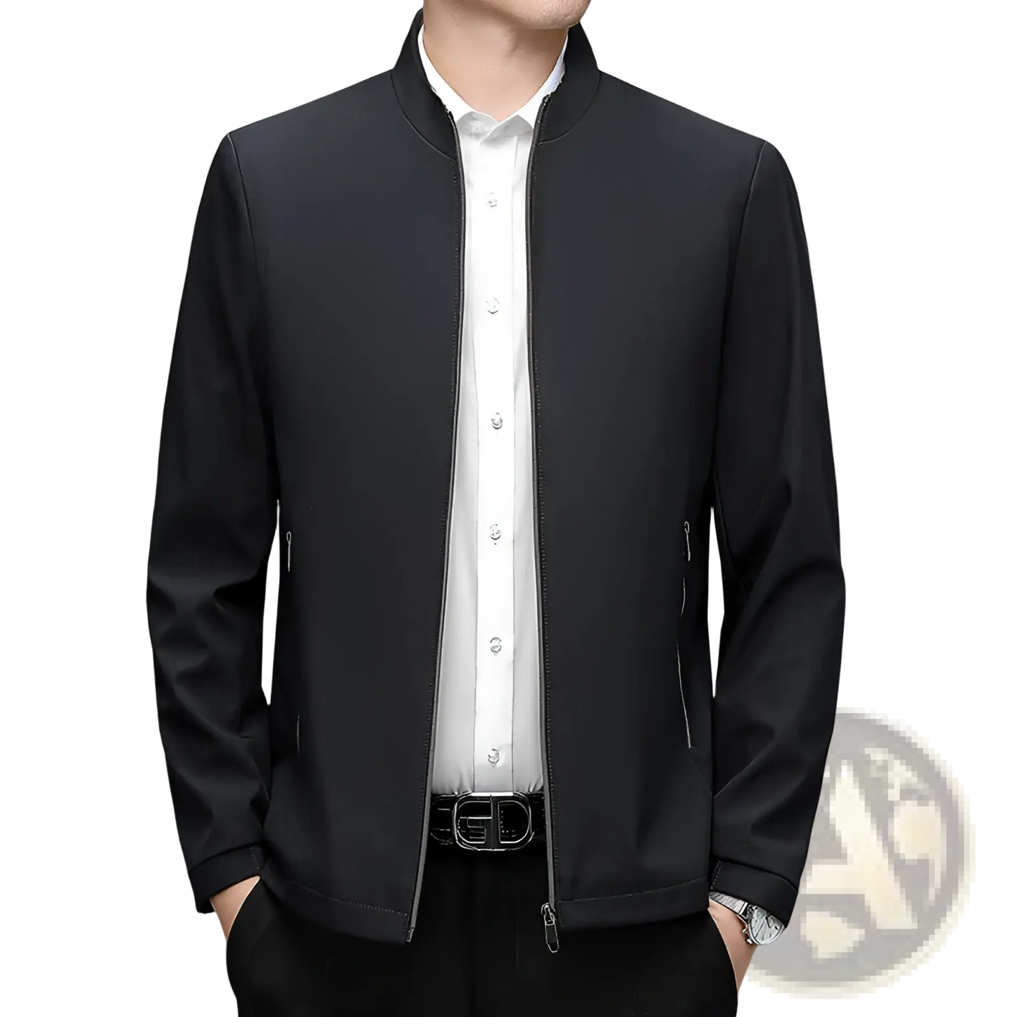 Men's Modern Lightweight Stand Collar Bomber Jacket