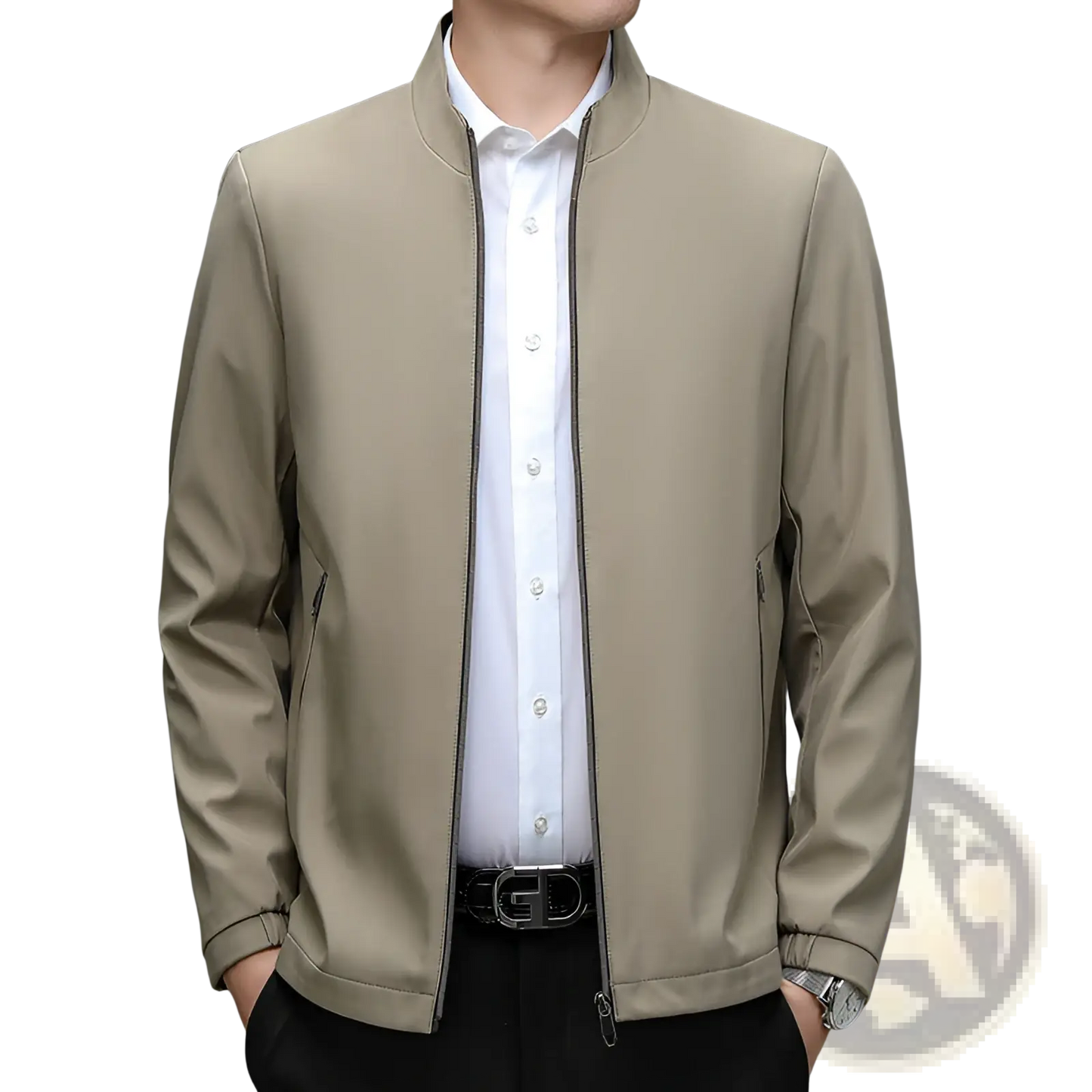 Men's Modern Lightweight Stand Collar Bomber Jacket
