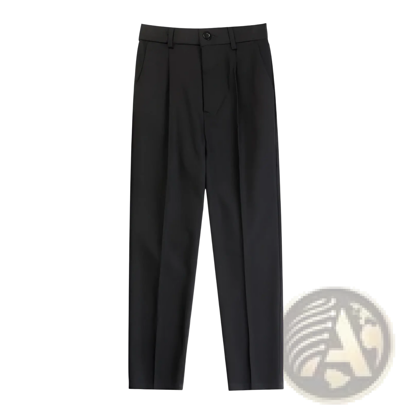 Men's Modern Slim Fit Straight Leg Cotton Trousers
