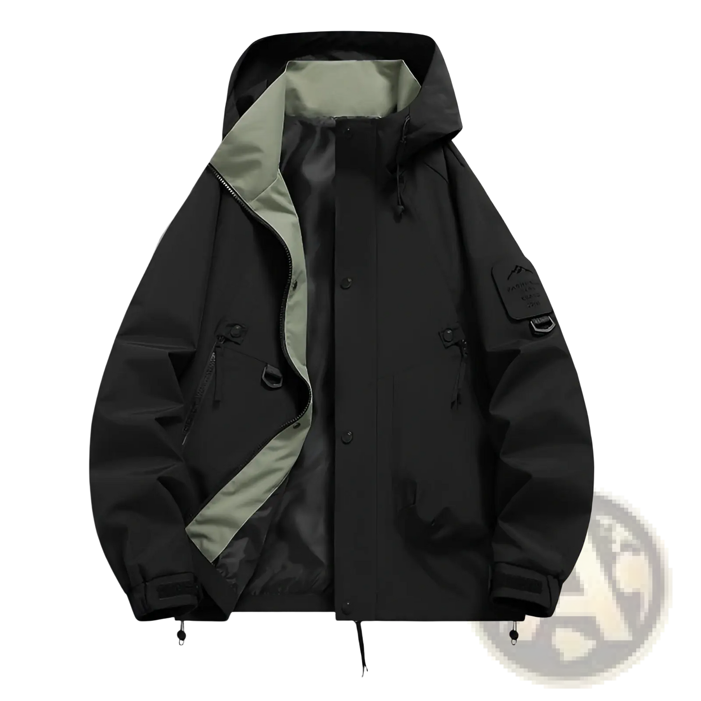 Men's Modern Waterproof Windproof Hooded Utility Jacket