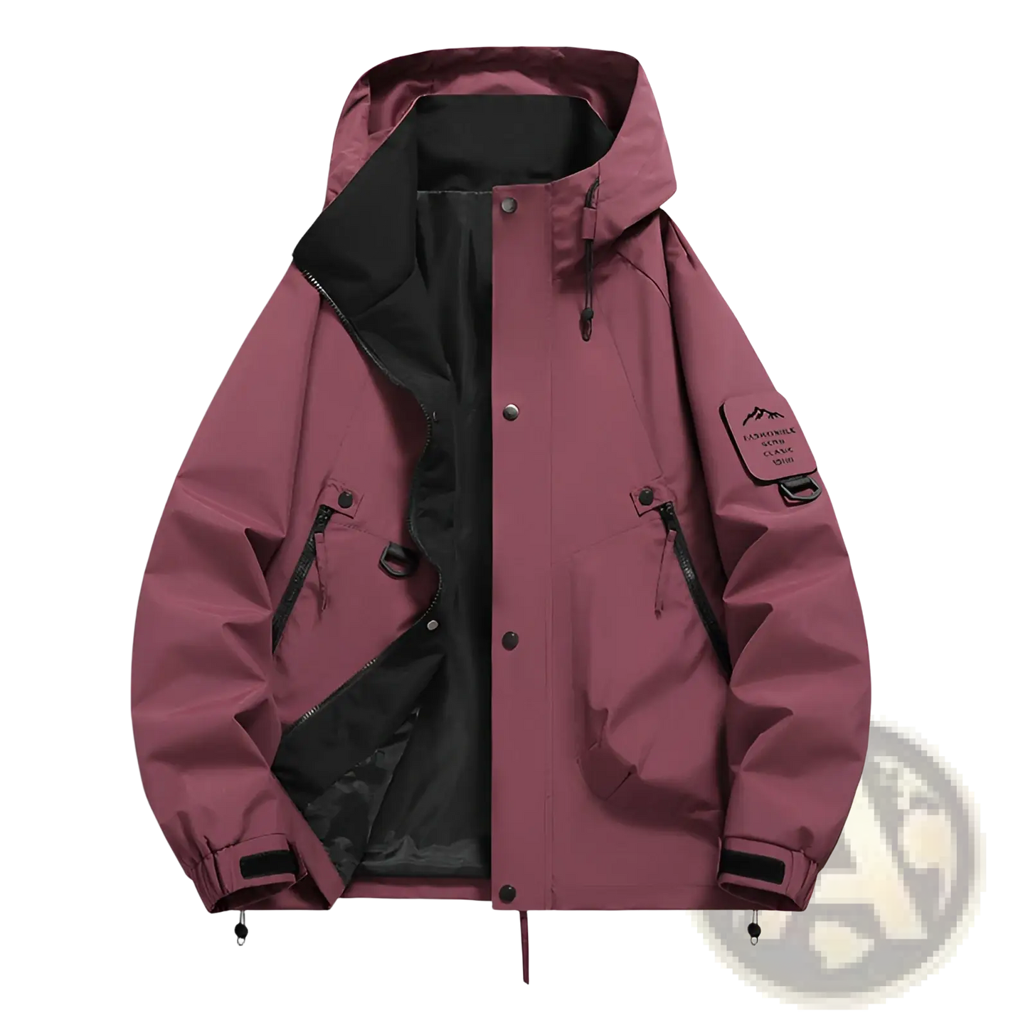 Men's Modern Waterproof Windproof Hooded Utility Jacket