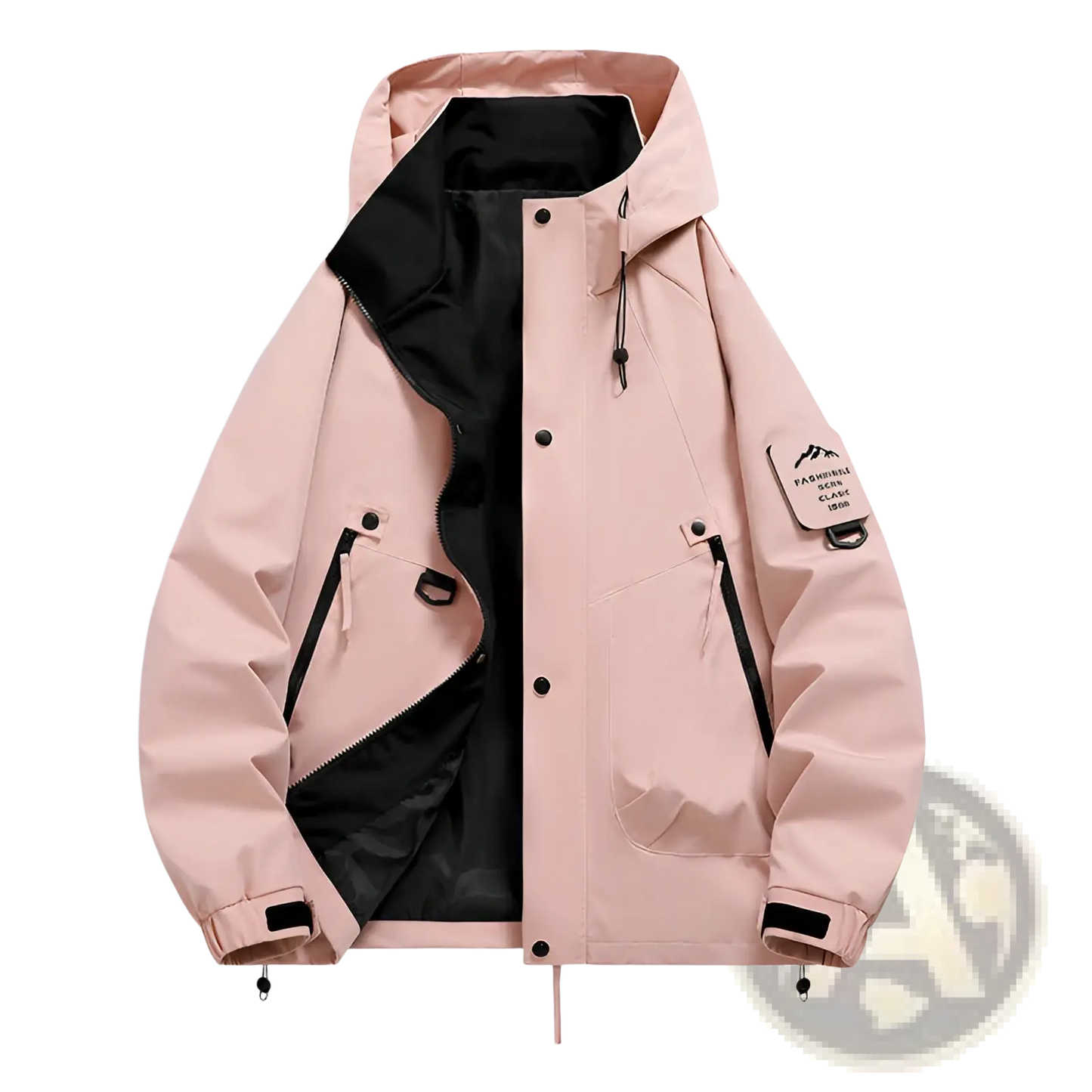 Men's Modern Waterproof Windproof Hooded Utility Jacket