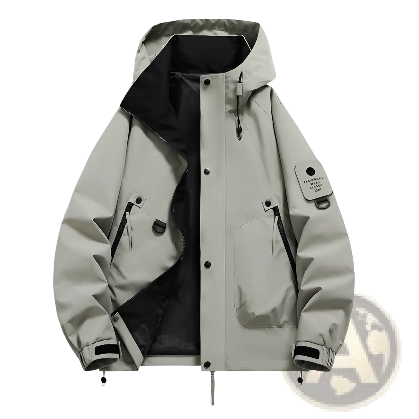 Men's Modern Waterproof Windproof Hooded Utility Jacket