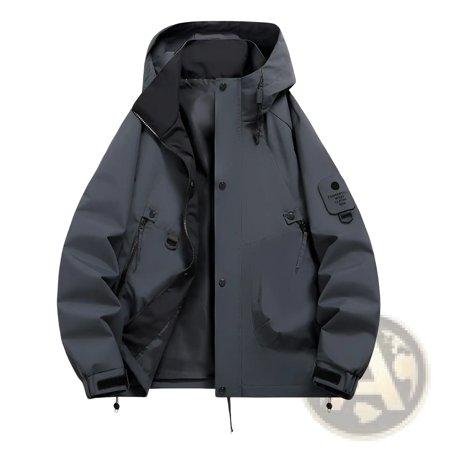 Men's Modern Waterproof Windproof Hooded Utility Jacket