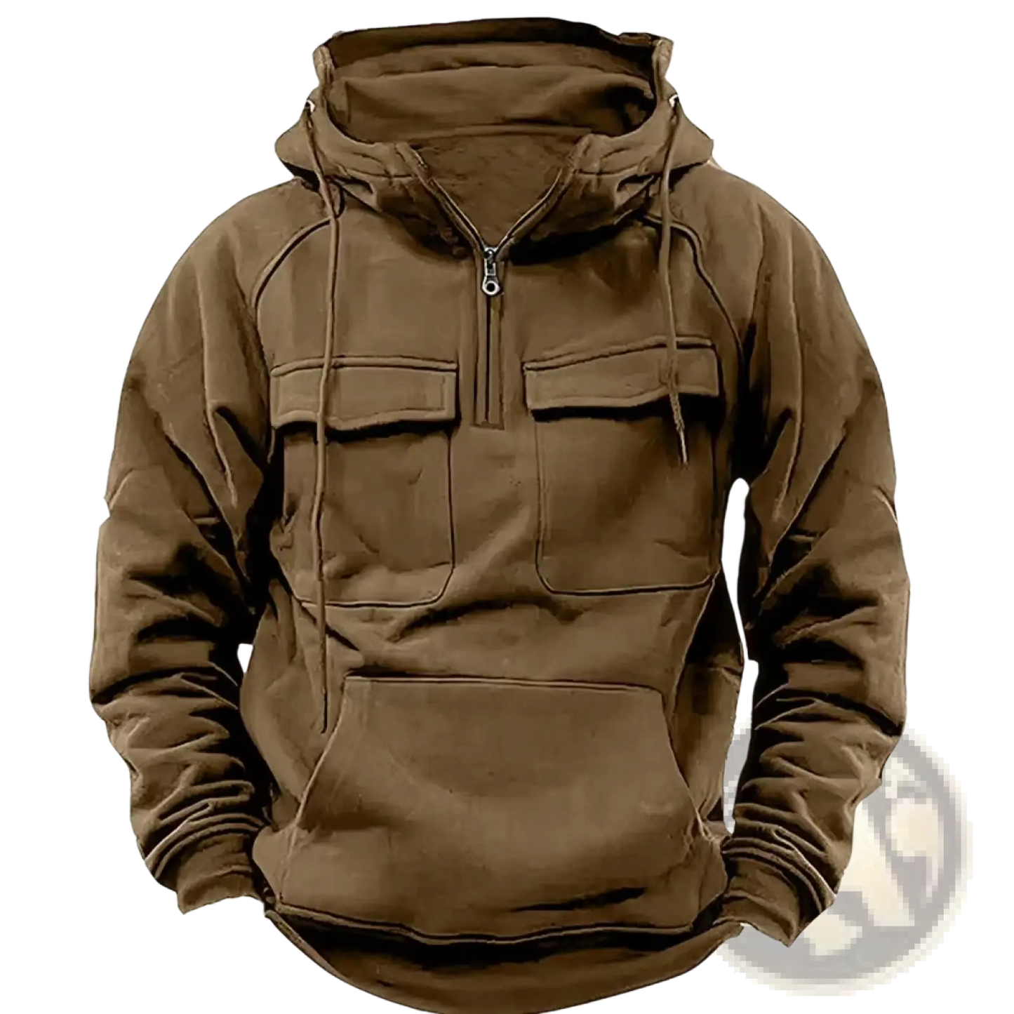 Men's Multi Pocket Half Zip Fashion Hoodie