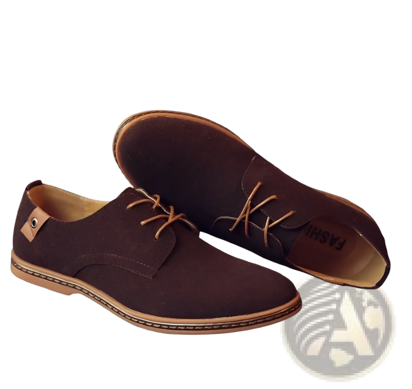 Men's Nubuck Leather Casual Suede Lace Up Shoes