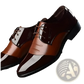 Men's Oxford Leather Shoes British Style Pointed Toe