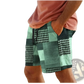 Men's Patchwork Houndstooth Streetwear Casual Shorts