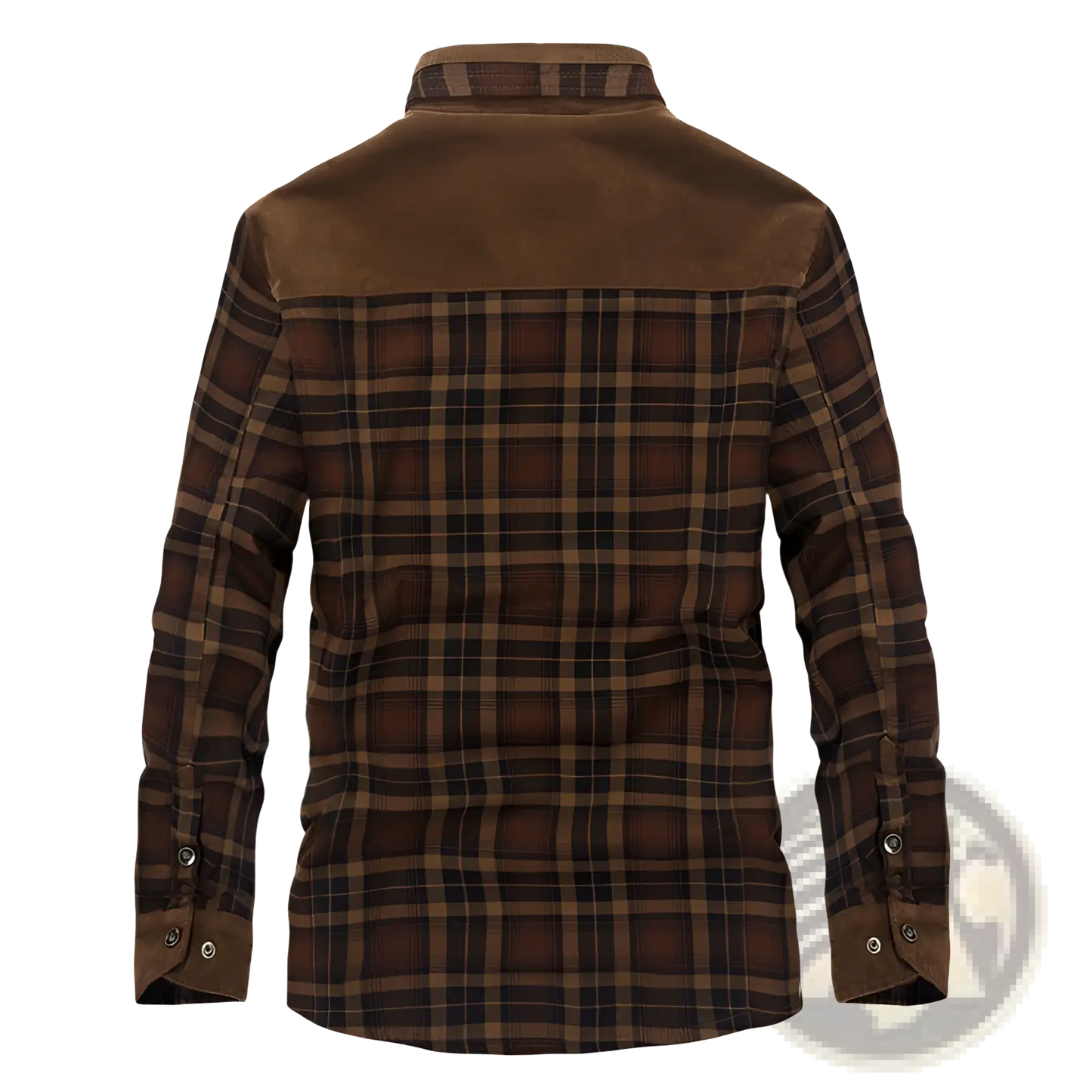 Men's Plaid Fleece Lined Corduroy Winter Jacket