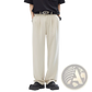 Men's Pleated Wide Leg Relaxed Fit Trousers