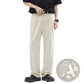 Men's Pleated Wide Leg Relaxed Fit Trousers